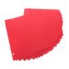18pcs Red Plastic Double Pocket Foldable Folder for Office Papers