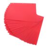 18pcs Red Plastic Foldable Folder with Double Pockets