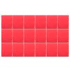 18pcs Red Plastic Presentation Folder with Double Pockets, Foldable