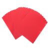 18pcs Red Plastic Two Pocket Foldable Project Folder