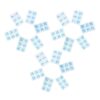 18 Sheets Blue Self Adhesive Round Number Stickers