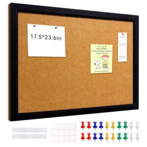 18"x24" Yellow Felt Bulletin Board, Framed Pin Board