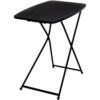 18" x 26" Adjustable Height Folding Table, Portable Desk, Black