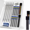19‑Pcs Mechanical Pencil Set, 0.3‑2.0mm Metal Pencils w/ Storage Case
