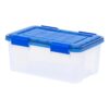 19 Qt. Clear Plastic Storage Bins Container, Household Storage for Home Closet Garage Basement