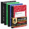 1InTheOffice Composition Notebooks College Ruled, Composition Book, College Ruled Composition Notebook, Assorted Colors 9.75 x 7.5, 4 Pack