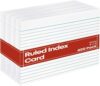 1InTheOffice Index Card Ruled 5X8 Blank, Note Cards, Flash Cards, Legal White Large Index Card, 400 Pack