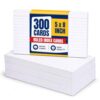1InTheOffice Index Cards 5x8 Ruled, White Ruled Index Cards, 5" x 8" 100/Pack, 3 Pack