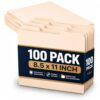 1InTheOffice Manila File Folders, Letter Size (8.5" x 11"), 1/3 Cut Tabs, Office Filing Folders, 100 Pack
