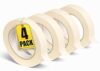 1InTheOffice Masking Tape 1 Inch Wide, White Masking Tape, 0.94 x 60 yds, All Purpose, 4 Pack
