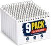 1InTheOffice Spiral Bound Index Cards 3x5 Ruled, Wirebound Index Cards, White, 50 Cards/Pack (9 Pack)