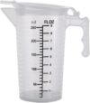 1Pc 250ML Plastic Measuring Cup with Handle, Pool Chemical Measuring Cup, Plastic Measuring Pitcher for Liquid Mixing, Pouring, Lawn Care, Pet Food, Motor Oil, Laboratory and More