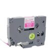 1PK TZE-MQP35 TZ-MQP35 12mm (0.47 Inch) White on Berry Pink Label Maker Tape Compatible with Label Printers