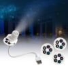 2-in-1 Galaxy Projector Night Light Plug and Play HD Star Projector