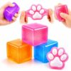 2-Pack Squishy Fidget Toy Set, Squeeze Cube and Paw Shape, Soft & Stretchy Sensory Stress Relief Toys, 2 Pack, Random Colors Mystery Box ,Party Favor Sensory Toy Set