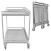 2-Shelf Utility Service Cart Foldable Hand Truck 660lbs