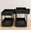 2-Tier Under Sink Organizer with Pull-Out Drawer – Multipurpose Kitchen & Bathroom Storage Rack, Black, 2-Pack