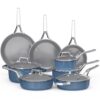 20-Piece Non-Stick Ceramic Cookware, 8 pots,Stay-Cool Handles
