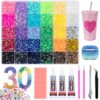 20000pcs 30 Colors 4mm Resin Rhinestones Bedazzling Kit for Crafting