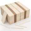 2000Pcs 4.5" Wooden Craft Sticks, Natural Birch | Sticks for Lollipop, Treat, Ice Pop, Kids' Education, Creative Designs, DIY Crafts and Home Art Projects