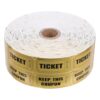 2000pcs Golden Raffle Tickets Paper Detachable Event Entry Reward