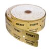 2000pcs Golden Raffle Tickets Paper Perforated