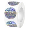 2000 Pcs Scratch Off Sticker, 1 Inch Circle Scratch Off Stickers with Holographic Rainbow Design, Round Glitter Stickers for DIY Cards, Business Rewards, Games and Party Favors