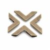 200Pcs Alloy Book Corner Protectors 30x43mm for Scrapbooking Albums Menus Folders