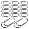 200pcs Black Metal Mini Paper Clips 15mm Tiny Wired Fasteners