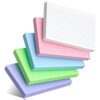 200 Pcs Colored Index Cards 4 x 6 Inch Ruled Index Cards, College Ruled Flash Cards for School, College, Office and Home Organization, Durable Study To Do List Note Cards with Lines, 5 Pack of 40