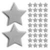 200pcs Decorative Star Paper Fasteners for DIY Crafting, Silver Iron