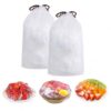 200pcs Disposable Stretch Food Covers Elastic Plastic Covers