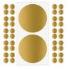 200pcs Gold Round Scratch Off Stickers for Classroom Reward Games