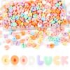 200Pcs Letter Beads Resin Alphabet Bead Decoration for DIY Jewelry Making