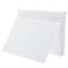 200Pcs Lined Index Cards Heavy Card Stock Smooth Writing Surface Study Flashcards White