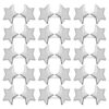 200pcs Mini Star Brads Fasteners for DIY Paper Crafts Silver Iron