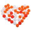 200pcs Orange Polyester Pom Poms, 2.5cm Ball Craft Supplies