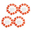 200pcs Pinless Peepers for Chickens Pliers, Red Plastic Anti Pecking