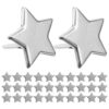 200pcs Star Paper Fasteners for DIY Paper Crafts Silver Iron