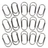 200pcs Vintage Black Metal Paper Clips 15mm Mini Clips for Documents