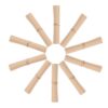 200pcs Vintage Kraft Paper Writable Mini Message Scrolls for Notes