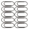 200pcs Vintage Mini Black Metal Paper Clips 15mm Tiny Office Clips
