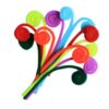 200pcs Xmas Pipe Cleaners for Craft Supplies, Bendable