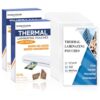200 Pieces 5 Mil 2 1/2" x 4 1/4" Luggage Laminating Pouches Without Rope Clear Thermal Laminate Pouch Tags with Slot Hole for Pass Cards Student ID (200, 5 Mil-No Loops)