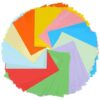 200 Sheets Double Sided Pastel Colored Paper, Origami Craft Paper for DIY Art Projects