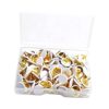 200x Cork Board Thumb Tacks Decoration Arts Wall Office Organization Travel Marker Pushpins Posters Flat Back Push Pins for Learning Office, White,
