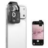 200X Phone Mini Pocket Microscope with CPL Filter, LED Light, Universal Clip, Nano Zoom Portable Digital Microscope Camera Attachments for 99% Smartphone
