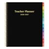 2026-2027 Teacher Planner Weekly and Monthly Teacher Planner 2026-2027 Academic Year, July 2026 - June 2027, 8.7" x 10.8", Lesson Planner Book with Twin-Wire Binding & Tabs for Teachers - Black