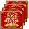 2026 Majiang Cards 4-Pack, MaJiang Score Cards 2026 Edition Revision