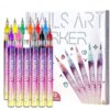 2026 New 12-Color Nail Art Marker Set. Nail art markers suitable for nail art, nail painting, decorative nail art, and crafts;suitable for everyone. (12 colors)